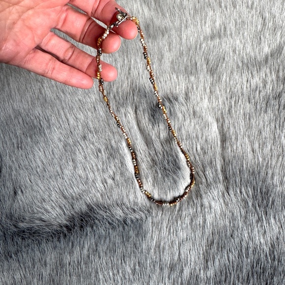 Chan Luu Gold and Silver Beaded Necklace - Picture 2 of 4